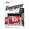 Элемент питания ENERGIZER E91/LR6 (AA) Max BP4 4шт Элемент питания ENERGIZER E91/LR6 (AA) Max BP4 4шт