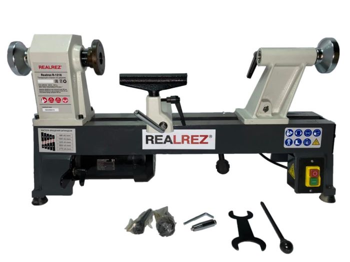 Токарный станок по дереву REALREZ R-1218 550 W
