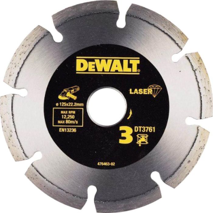 Круг алмазный DeWalt ф125 гранит DT3761