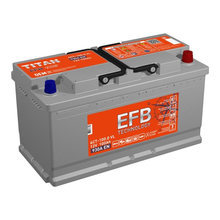 Аккумулятор TITAN EFB 6СТ-100.0 VL