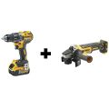 Набор аккумуляторных инструментов DeWalt DCD791P2SAG (Шуруповерт DCD791P2 + МШУ DCG405N) Набор аккумуляторных инструментов DeWalt DCD791P2SAG (Шуруповерт DCD791P2 + МШУ DCG405N)