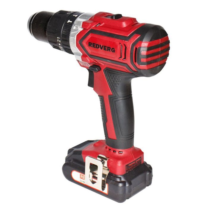 Аккумуляторная дрель-шуруповерт REDVERG RD-SD20BL/2Y ударная