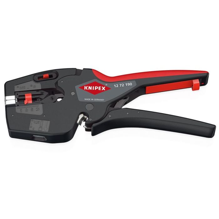 KNIPEX NexStrip Стриппер автоматический 3-в-1, 0.03-10 мм2 AWG 32-8, рез до 10 мм2, обжим: квадрат