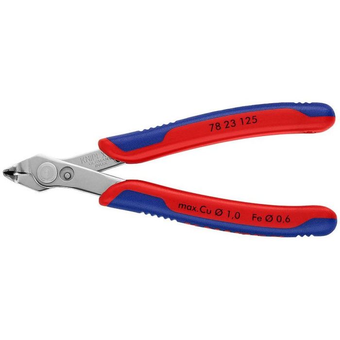 Electronic Super Knips Бокорезы прецизионные, нерж., губки 60°, 125 мм, 2-комп ручки, SB
