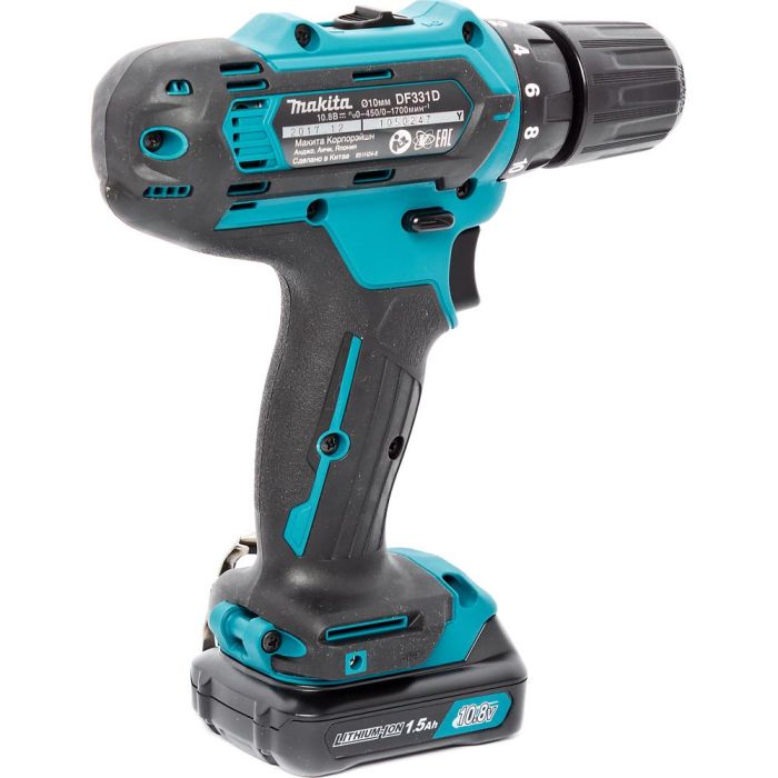 Аккумуляторная дрель-шуруповерт Makita DF331DWYE