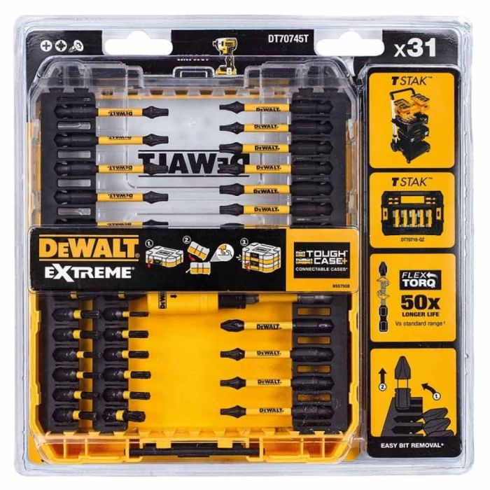 Набор бит и насадок DeWalt FLEXTORQ DT70745T 31шт
