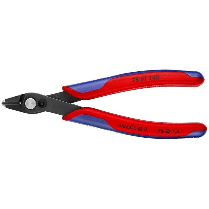 Electronic Super Knips XL Бокорезы прецизионные, чернёные, для кабельных стяжек, 140 мм, 2-комп ручк