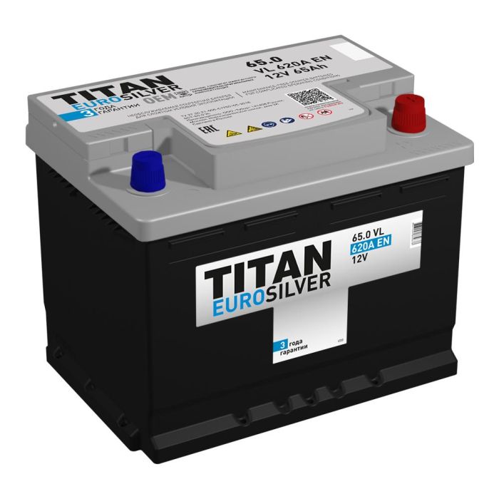 Аккумулятор TITAN EUROSILVER 6CT-65.0 VL