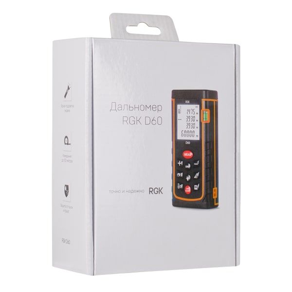 Дальномер-рулетка лазерный RGK D60