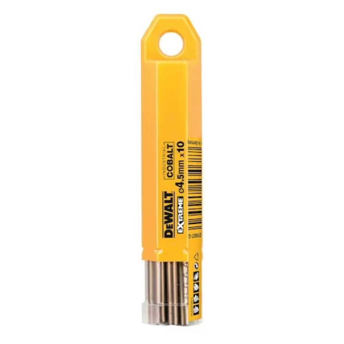 Набор сверл по металлу DeWalt COBALT Ф 4.5 DT4927-QZ (10 шт)