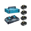 Набор Makita MAKPAC PSK MKP3PG184 BL1860B + DC18RD Набор Makita MAKPAC PSK MKP3PG184 BL1860B + DC18RD