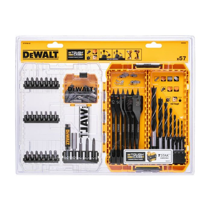 Набор сверл по дереву DeWalt DT70768 3-25мм 57шт