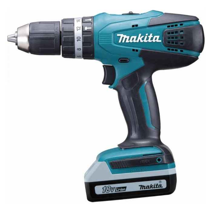 Аккумуляторная дрель-шуруповерт Makita HP457DWE ударная