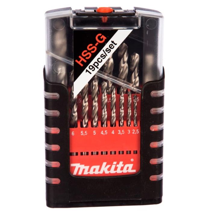 Набор сверл по металлу Makita M-force D-29876 1-10мм 19шт