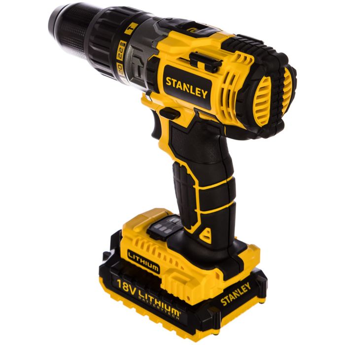 Аккумуляторная дрель-шуруповерт STANLEY STDC18LHBK ударная