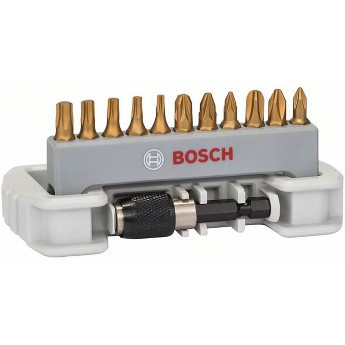 Набор бит Bosch + быстросменный держатель 12шт (126)
