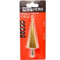 Сверло по металлу REDVERG HSS TIN 4-30мм ступенчатое (501141) Сверло по металлу REDVERG HSS TIN 4-30мм ступенчатое (501141)