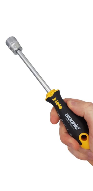 Felo Набор головок с трещоткой и отверткой 1/4" ERGONIC в кейсе, 19 шт 05781956