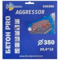 Диск алмазный по бетону Trio-Diamond Pro AGGRESSOR 350x25.4мм (330350) Диск алмазный по бетону Trio-Diamond Pro AGGRESSOR 350x25.4мм (330350)