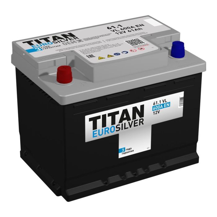 Аккумулятор TITAN EUROSILVER 6CT-61.1 VL