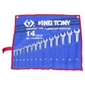 Набор комбинированных ключей, 8-24 мм, чехол из теторона, 14 предметов KING TONY 1215MRN01 Набор комбинированных ключей, 8-24 мм, чехол из теторона, 14 предметов KING TONY 1215MRN01