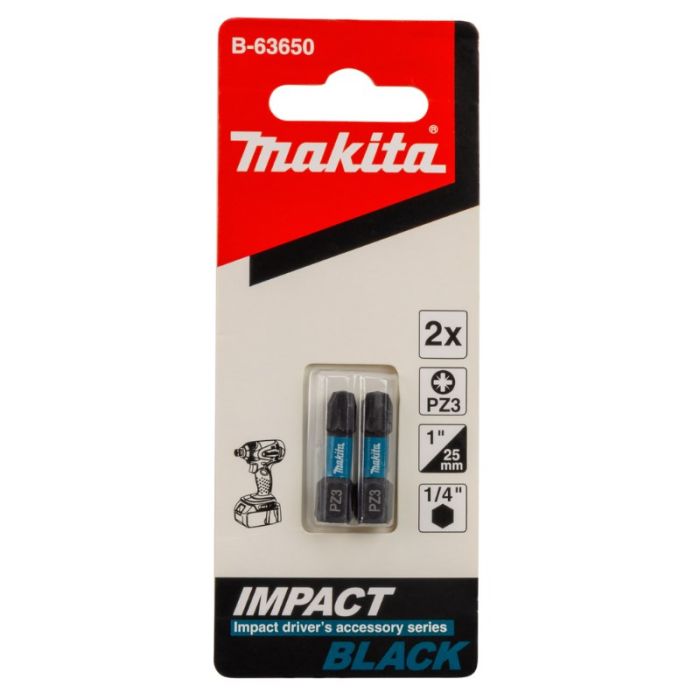 Бита Makita PZ3x25мм 2шт (B-63650)