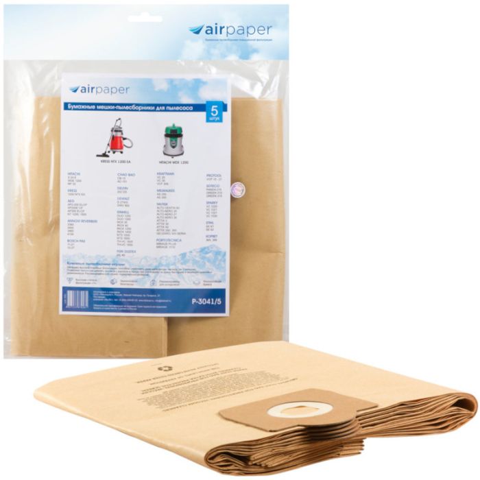 Мешок-пылесборник бумажный OZONE AIR Paper P-3041/5 5шт