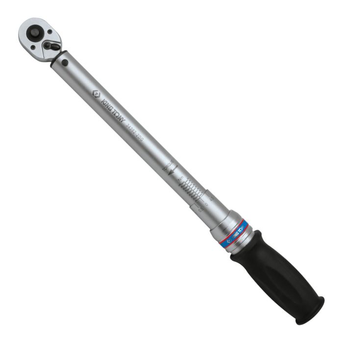 Динамометрический ключ 3/8", 20-100 Нм, для левой и правой резьбы, футляр KING TONY 34362-2DG