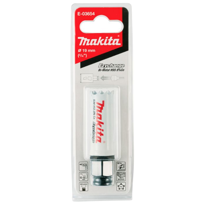 Коронка Makita Ezychange 19мм биметаллическая (E-03654)