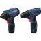 Набор аккумуляторных инструментов Bosch 06019F0002 (Гайковерт GDR120-LI + Шуруповерт GSR 120-LI)