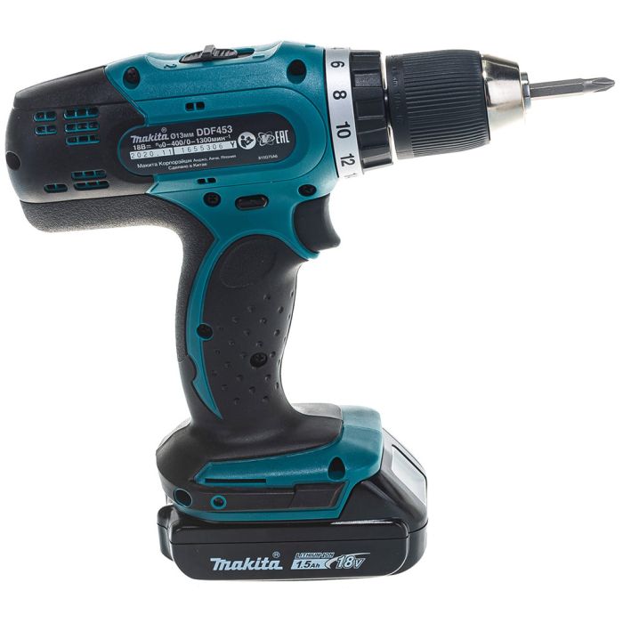 Аккумуляторная дрель-шуруповерт Makita DDF453SYX5 + Аккумулятор BL1850B