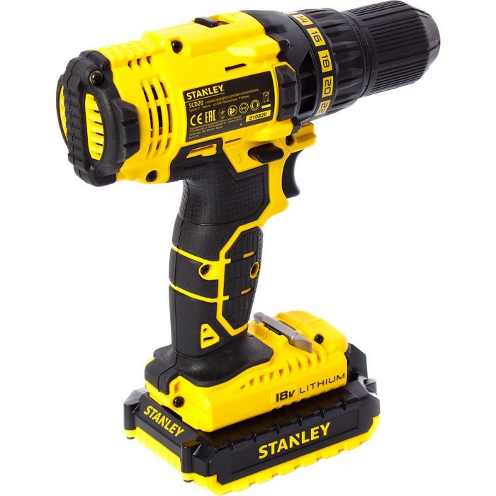 Аккумуляторная дрель-шуруповерт STANLEY SCD20S2K