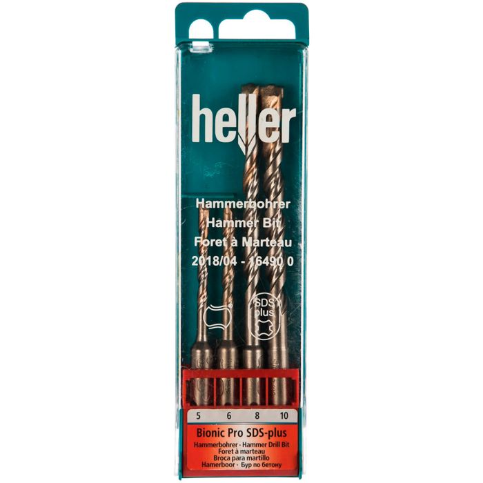 Набор буров SDS-plus Heller Bionic Pro 5-10мм 4шт (16490)