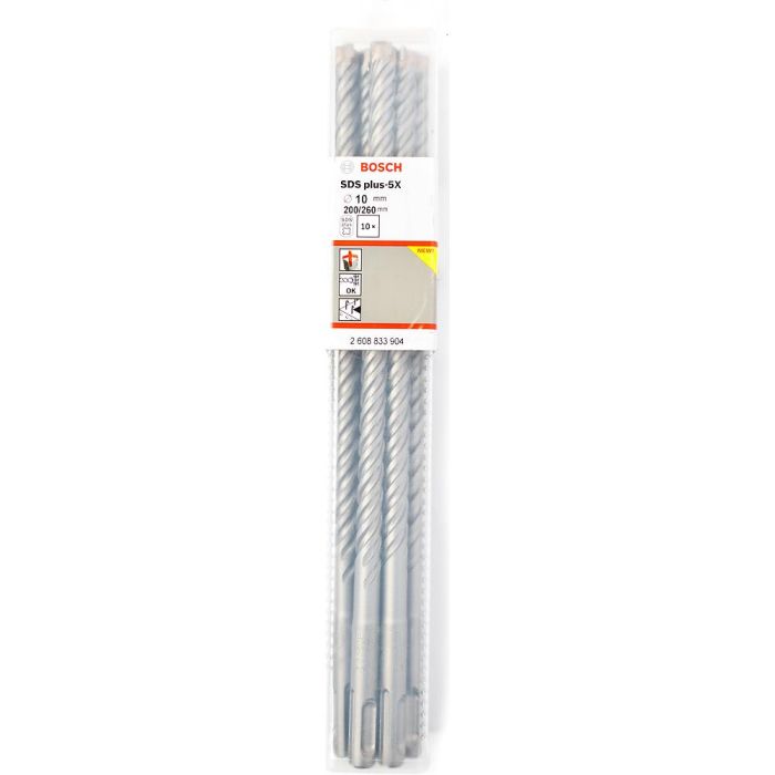 Набор буров SDS-plus-5X Bosch 10x260мм 10шт (904)