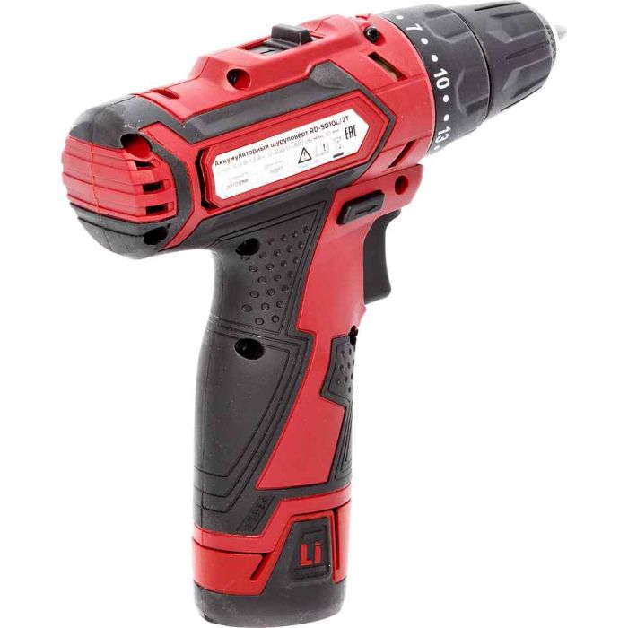 Аккумуляторная дрель-шуруповерт REDVERG RD-SD10L/2-1T