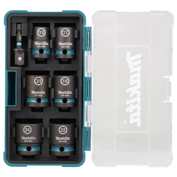 Набор головок Makita Impact Black 1/2" ударные 7шт (E-16592)