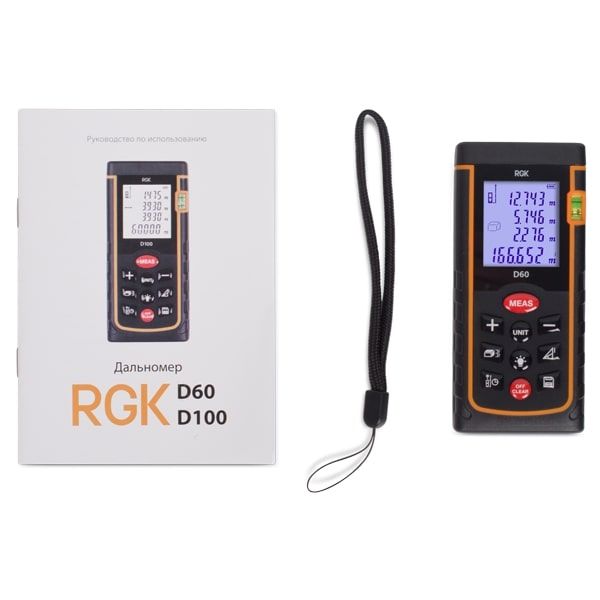 Дальномер-рулетка лазерный RGK D60