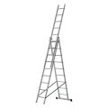 Лестница алюминиевая STAIRS трехсекционная 3x9 ступеней (AL309) Лестница алюминиевая STAIRS трехсекционная 3x9 ступеней (AL309)