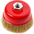 Кордщетка для УШМ REDVERG чашеобразная 90мм М14 (830201) Кордщетка для УШМ REDVERG чашеобразная 90мм М14 (830201)