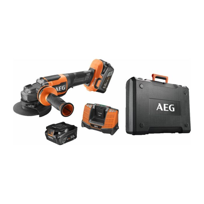 Машина шлифовальная угловая AEG BEWS18-125BLPX2-502C 125 мм, 18В