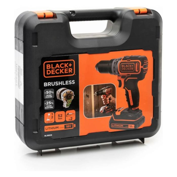 Аккумуляторная дрель-шуруповерт Black&Decker BL186KB