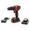 Аккумуляторная дрель-шуруповерт Black&Decker BDCHD18KB ударная