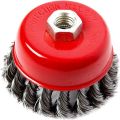 Кордщетка для УШМ REDVERG чашеобразная витая 90мм М14 (830161) Кордщетка для УШМ REDVERG чашеобразная витая 90мм М14 (830161)