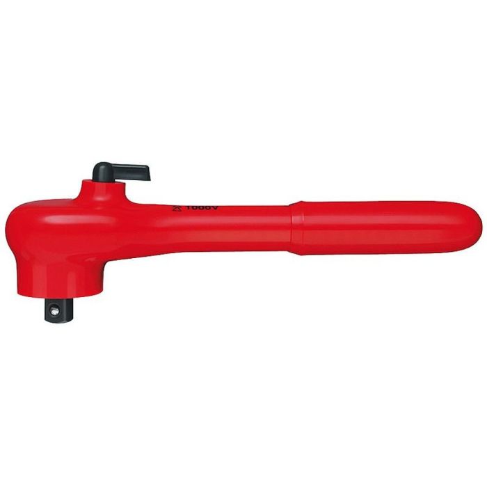 Трещотка VDE 3/8", 190 мм, диэлектрическая, с флажковым переключателем