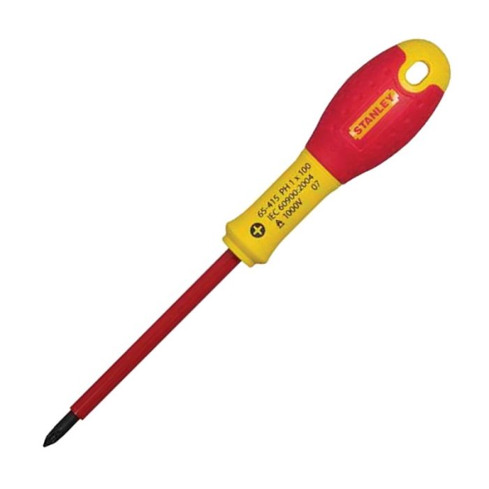 Отвертка диэлектрическая STANLEY FatMax PH1х100мм 0-65-415