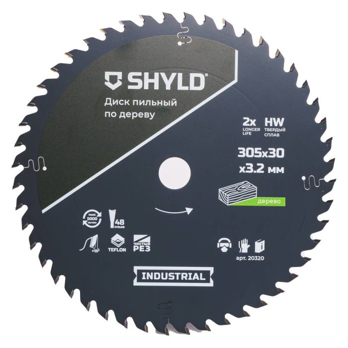 Диск пильный по дереву SHYLD 305х30мм 48Т (20320)