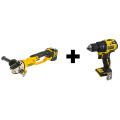 Набор аккумуляторных инструментов DeWalt DCG412M2DD (МШУ DCG412M2 + Шуруповерт DCD708N) Набор аккумуляторных инструментов DeWalt DCG412M2DD (МШУ DCG412M2 + Шуруповерт DCD708N)