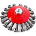Кордщетка для УШМ REDVERG радиальная витая с наклоном 125мм М14 (830331) Кордщетка для УШМ REDVERG радиальная витая с наклоном 125мм М14 (830331)