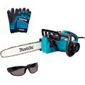 Электрическая цепная пила Makita UC3541A + перчатки L + Очки защитные Электрическая цепная пила Makita UC3541A + перчатки L + Очки защитные