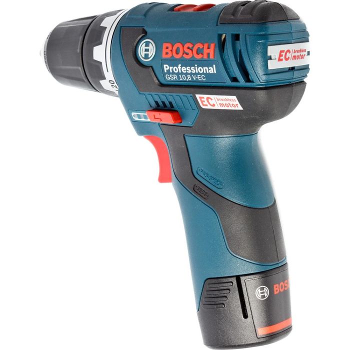 Аккумуляторная дрель-шуруповерт Bosch GSR 10,8 V-EC 2,0AHX2
